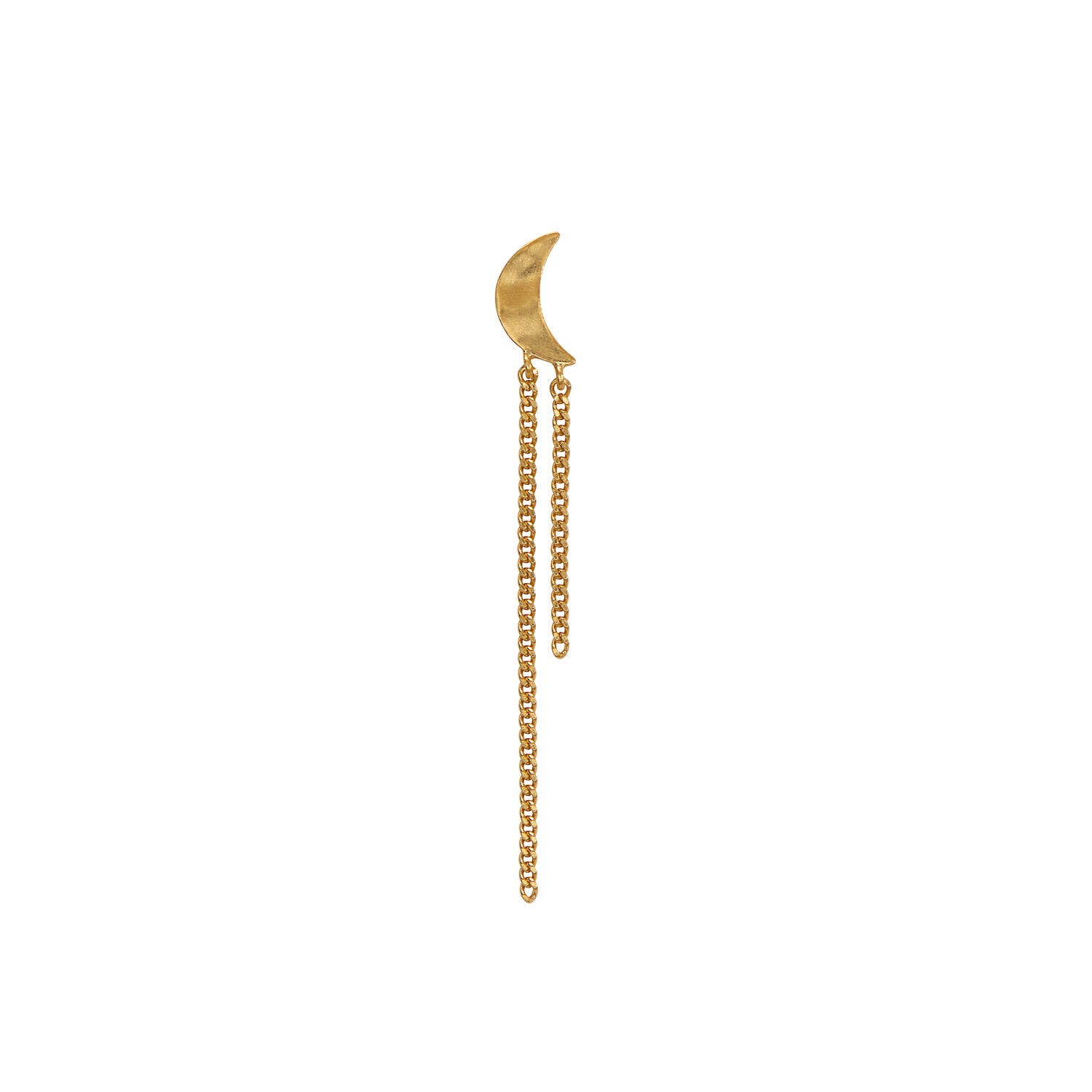 Petit Bella oon with two Chains hængeørering - forgyldt